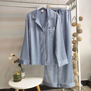 ชุดนอนซาตินพรีเมี่ยม ผ้านุ่ม ใส่สบาย ไม่ร้อน (รหัสB)