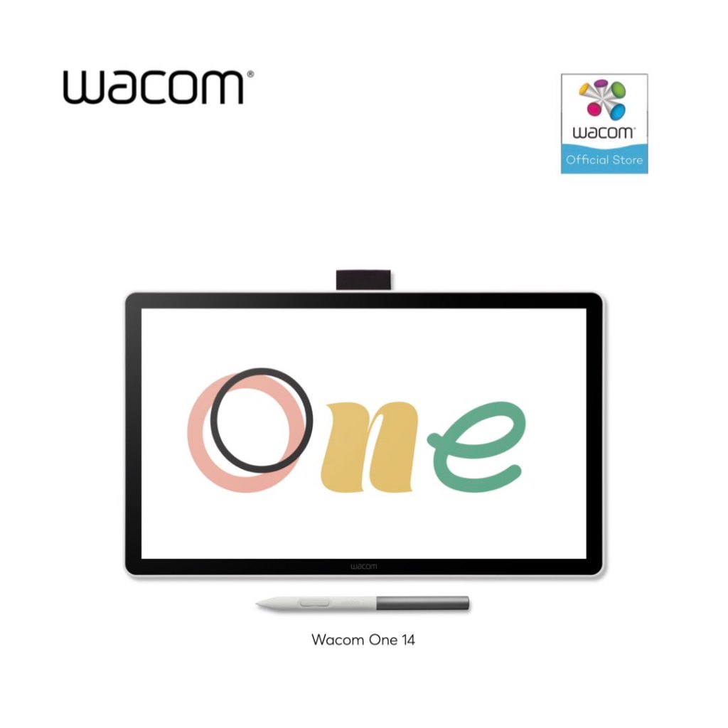 [New 2025] Wacom One pen display 14 (DTC141) จอแสดงผลพร้อมปากกา สำหรับวาดภาพกราฟฟิก ขนาด 14 นิ้ว