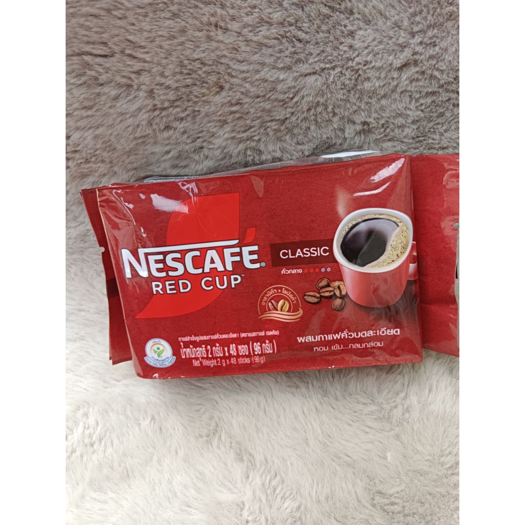 เนสกาแฟ เรดคัพ 1 ลัง 20 ถุง ถุงละ 48 ซอง