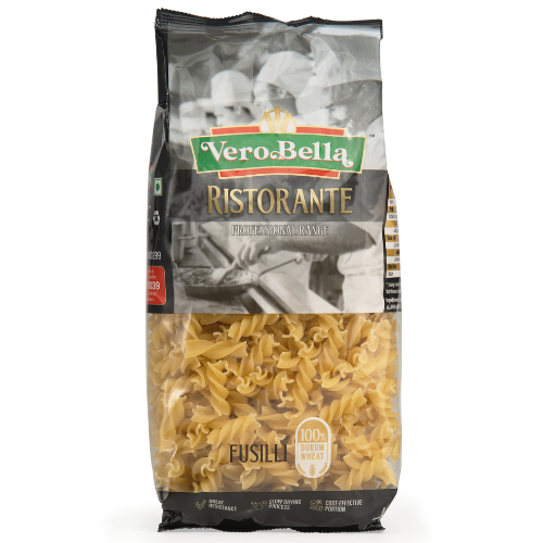 เวโร เบลล่า ริทโตแรนเต้ พาสต้าเส้นเกลียว ฟูซิลลี่ 500 กรัม - Fusilli Pasta 500g Vero Bella Ristorante brand