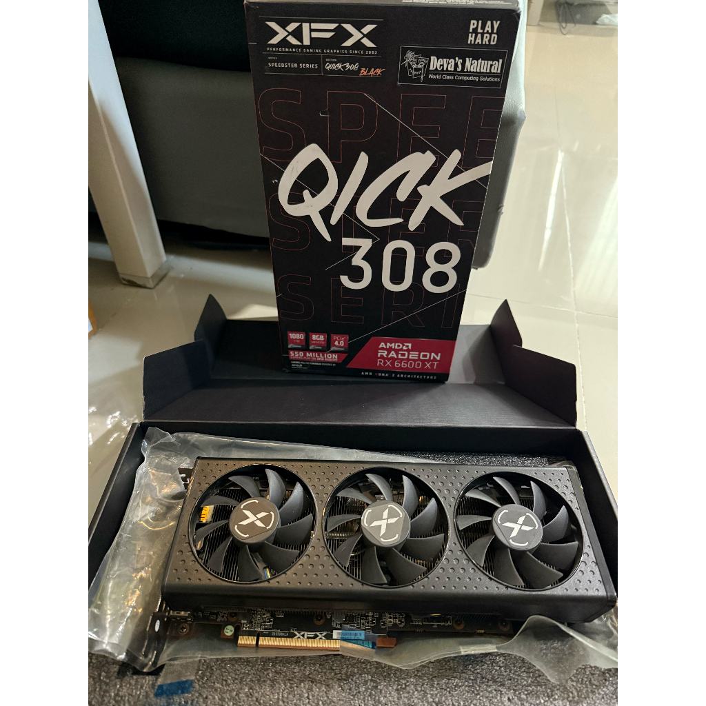 Rx 6600xt 8GB XFX 3 พัดลม