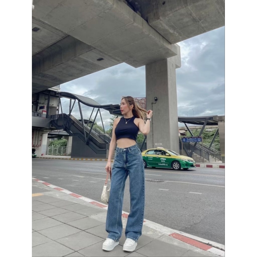 กางเกงยีนส์ saran มือ1 L