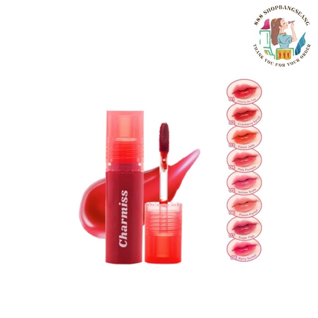 ลิปทินท์ ชาร์มิส จุ๊ยซี่ โกลว์วี่ ทินท์ Charmiss Juicy Glowy Tint 2g