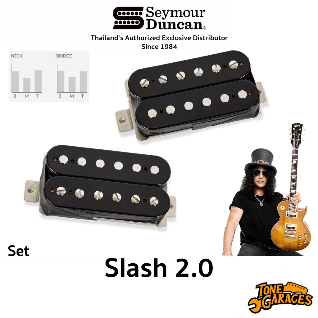 Seymour Duncan Slash 2.0 Pickups Humbucker Set ปิ๊กอัพกีต้าร์ไฟฟ้า ของแท้ Made in USA