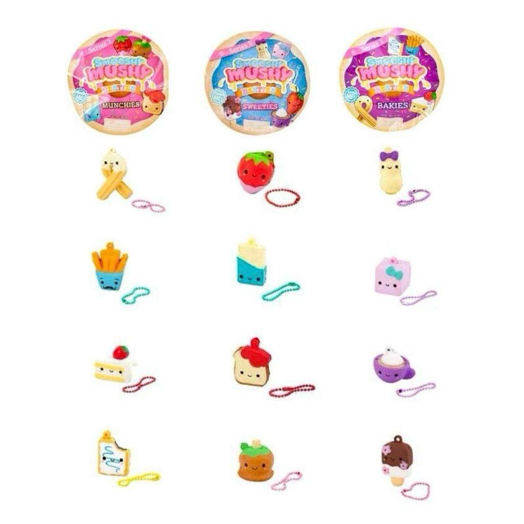 (ของแท้ 100%) ซองสุ่ม Smooshy Mushy สกุชชี่พวงกุญแจจิ๋ว series 2 - รุ่นเก่าหายากแล้ว ❗️อ่านรายละเอียดก่อนสั่งซื้อ❗️