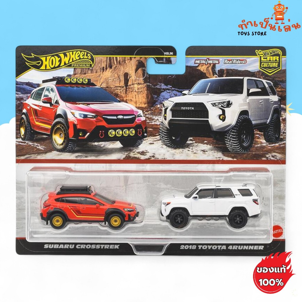 Hot Wheels Premium - 2Pack Subaru Crosstrek / 2018 Toyota 4Runner สเกล 1/64