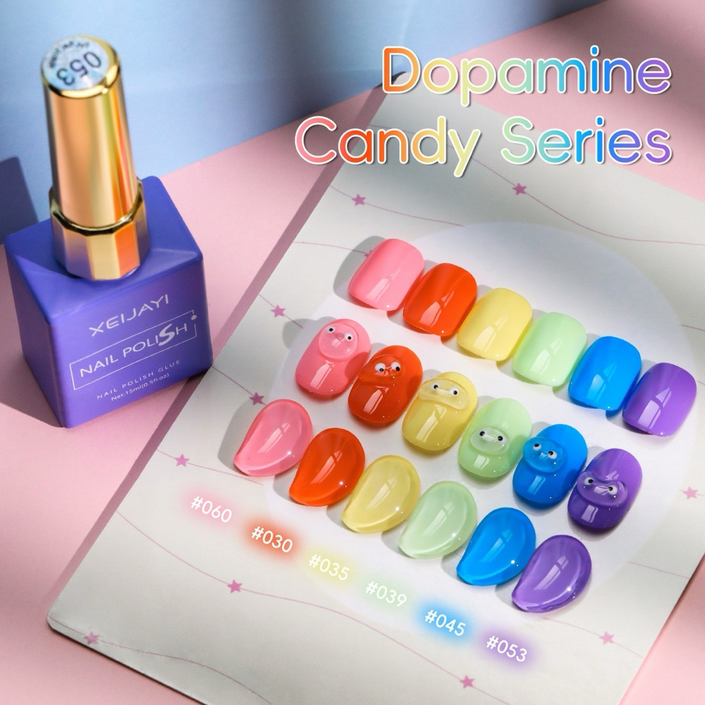 สี XEIJAYI Dopamine Candy Series สีสันสดใส ขนาด 15ml/ขวด สินค้าพร้อมส่ง