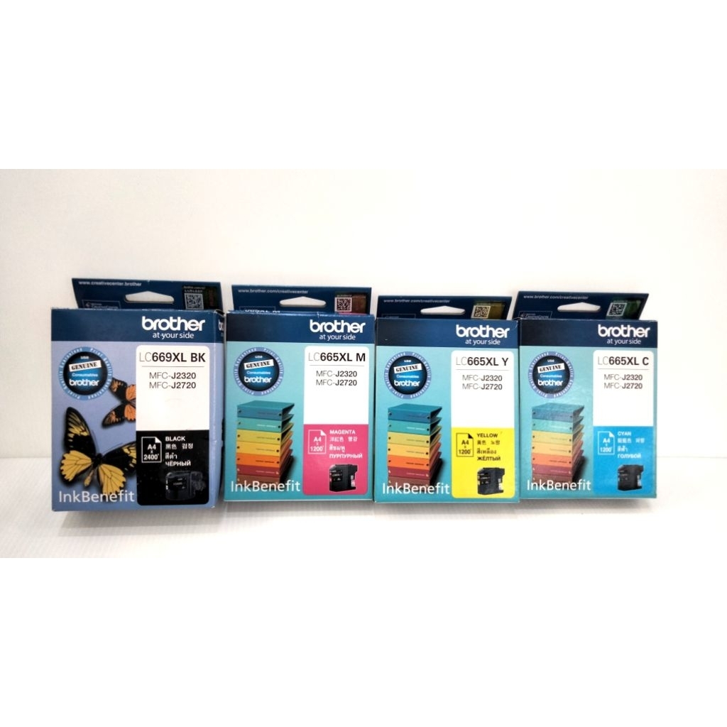 ตลับหมึก Brother แท้💫มี 4สี LC669XL BK /LC665XL C/LC665XL M/LC665XL Y สีสวยคมชัด
