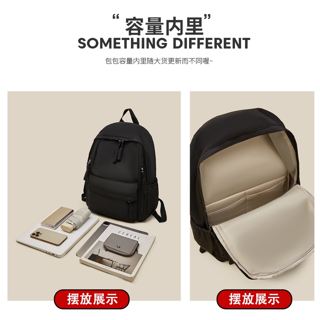 FOXER กระเป๋าเป้ผู้หญิง กระเป๋าผ้าแคนวาสเรียบง่ายแบบลำลอง กระเป๋าเดินทางสำหรับแล็ปท็อป - รูปที่ 6