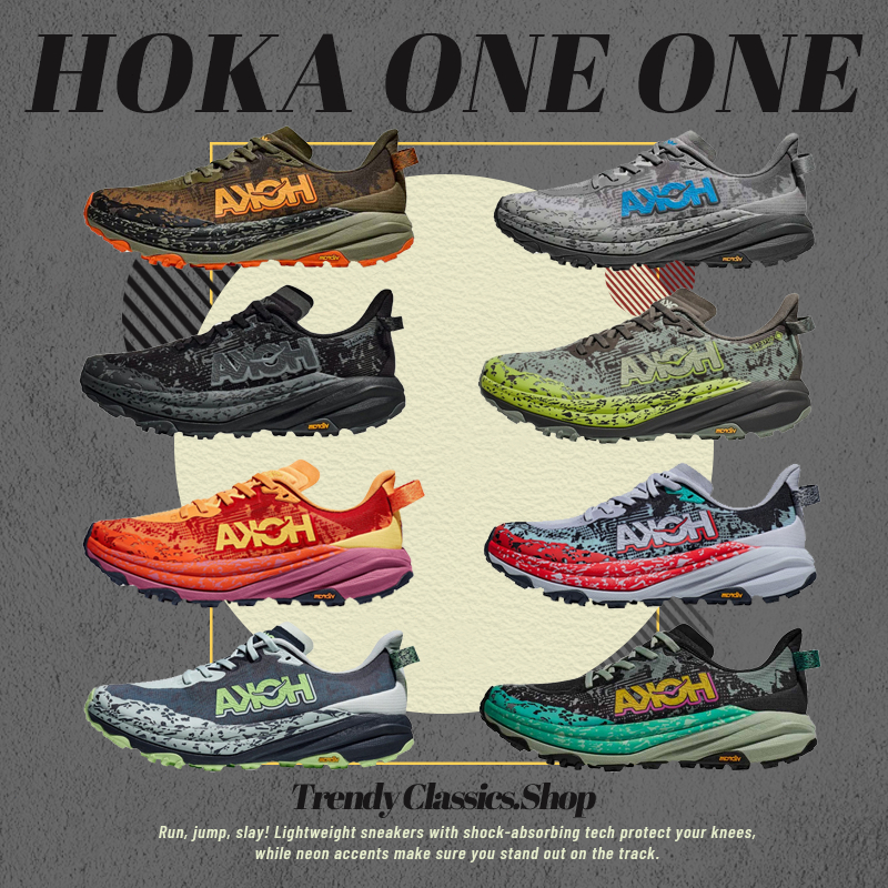 🔥ส่งสินค้าแท้💯HOKA ONE ONE Speedgoat 6 รองเท้าวิ่งเทรลแบบหุ้มข้อต่ำที่ระบายอากาศได้ดี