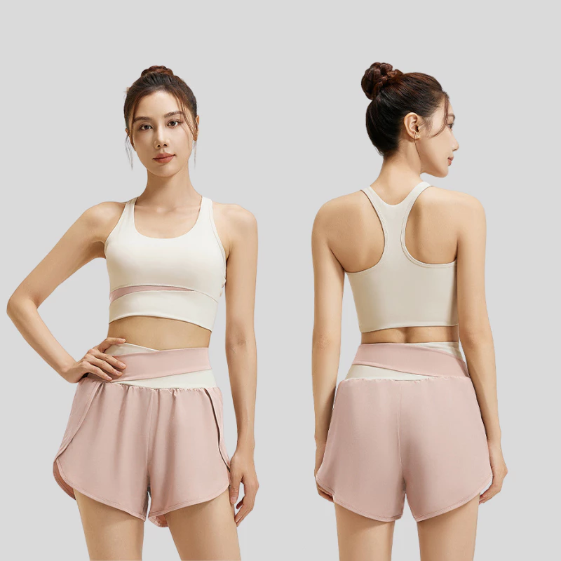 ชุดกีฬาโยคะ Yoga Sport สีคู่ ผ้าระบายอากาศ ใส่สบาย thumbnail 4