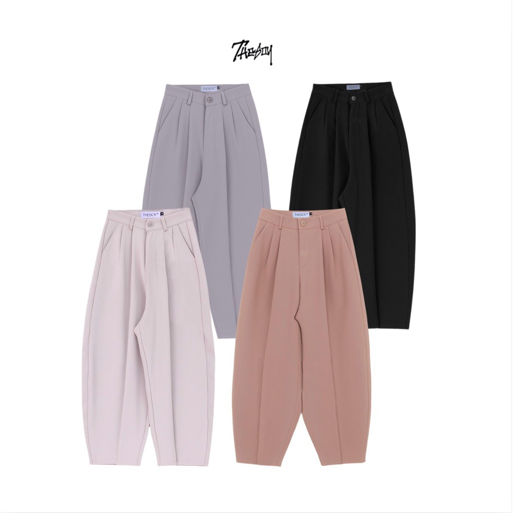 THEBOY-DRAPERS BALLOON PANTS กางเกงสแล็คทรงบอลลูน