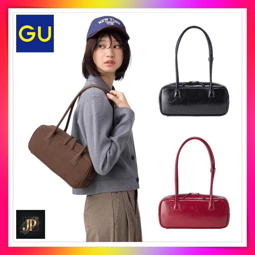 กระเป๋าโบสตันทรงกว้าง GU สำหรับผู้หญิง【GU Wide Boston Bag for women】