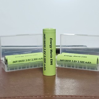 ถ่านชาร์จ Energy Mania EM6 18650 ความจุ 2,500 mAh 13.3C ir ต…