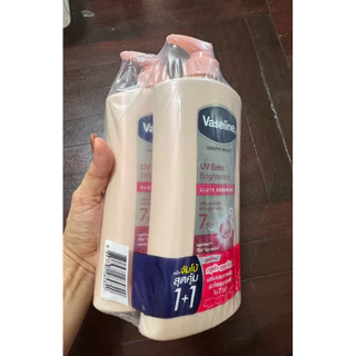 วาสลีนปั๊ม Vaseline ชมพู วาสลีน เอ็กซ์ตร้า ไบรท์เทนนิ่ง 300-500 มล.ดีพ รีสโตร์ Deep restore