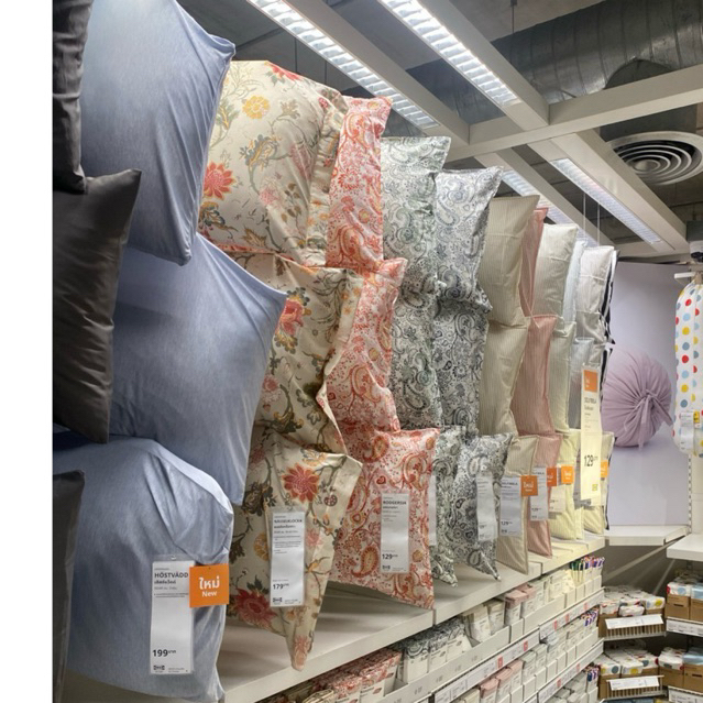 ปลอกหมอนหนุน คละลาย ขนาด 50*80 ซม. IKEA (ราคาต่อ 1 ใบ)