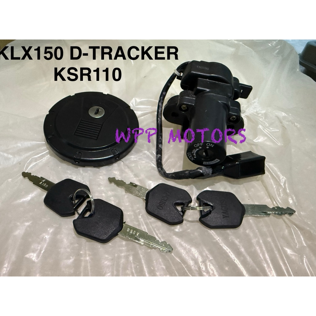 ชุดกุญแจ Kawasaki Klx150 D-Tracker150 Ksr110 คอ+ฝาถัง