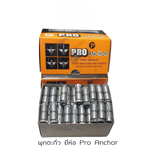 พุ๊กตะกั่ว 1/4" (สองหุน) PRO ยกกล่อง 100ตัว อย่างดี ราคาส่ง