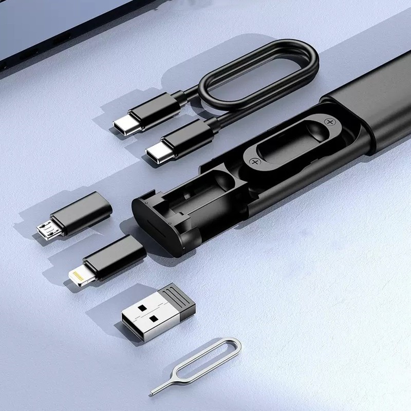 สายเคเบิลข้อมูล USB C ถึง Type C PD60W สำหรับสายชาร์จ 5-in-1 อะแดปเตอร์ USB และชุดสายเคเบิลข้อมูล
