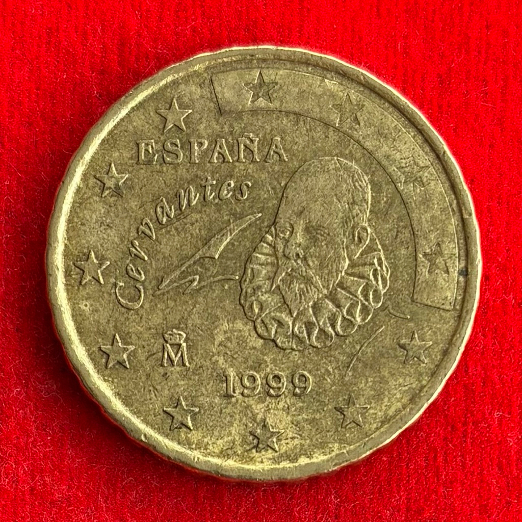 🇪🇸 เหรียญสเปน Spain 10 euro cent ปี 1999 เหรียญต่างประเทศ