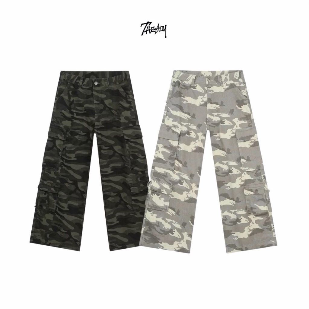 THEBOY-WARRIOR CARGO PANTS กางเกงคาร์โก้ลายทหาร