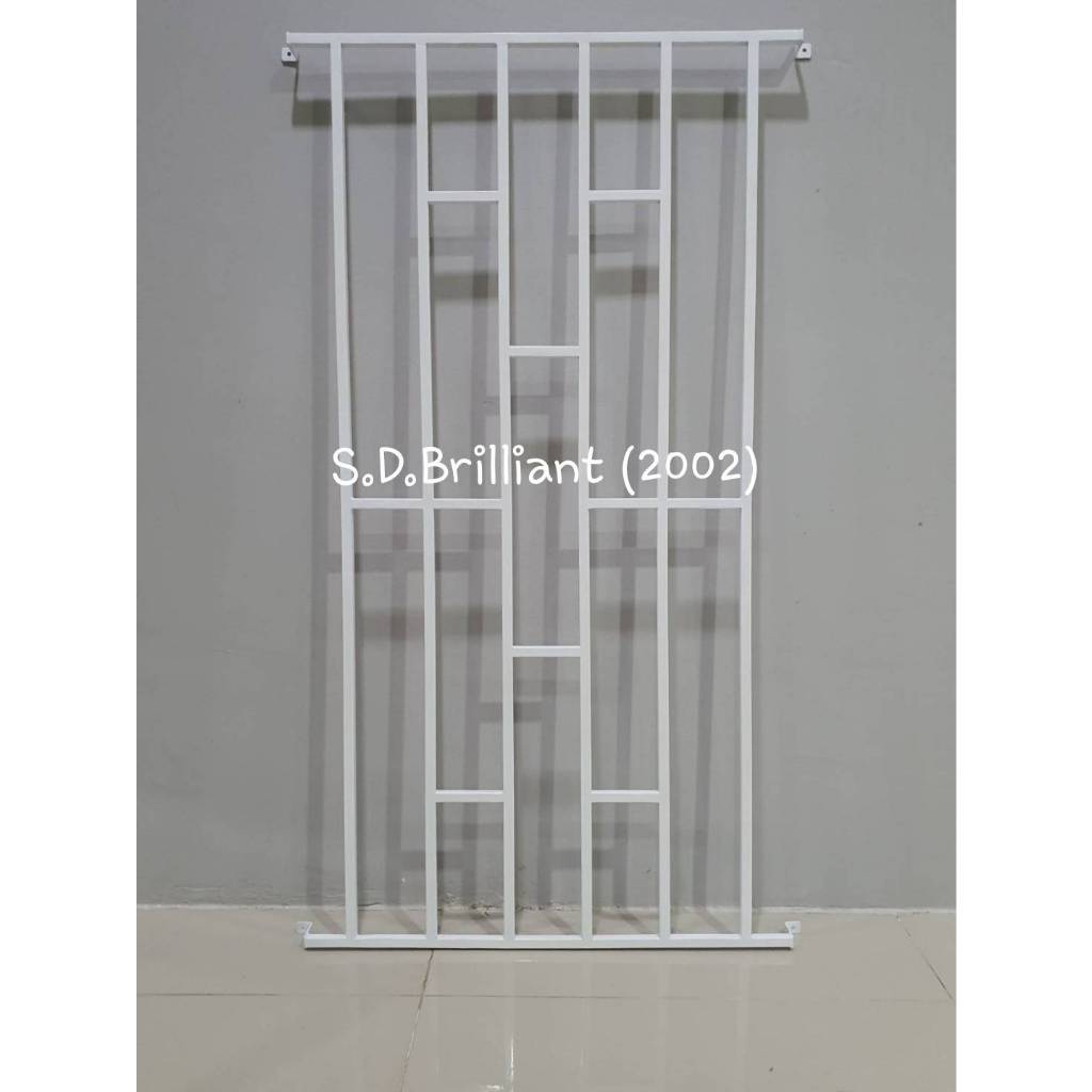 S.D.Brilliant เหล็กดัดหน้าต่าง ลายอิฐพร้อมฉากในตัว 60x110 ซ.ม. ** กดสั่งสินค้า 1 ตัวต่อ 1 คำสั่งซื้อนะครับ **