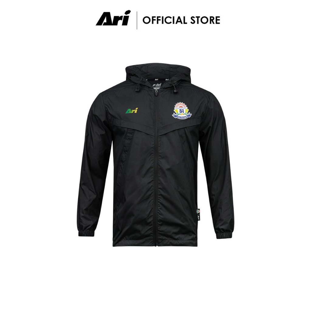 ARI DEBSIRIN 2025 ESSENTIAL WINDBREAKER - BLACK (AAP3131-01) เสื้อกันลม อาริ  DEBSIRIN 2025 สีดำ