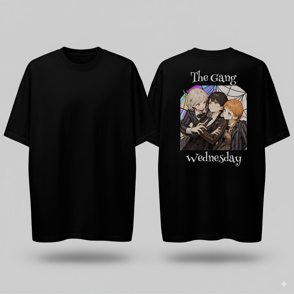 🖤 Wednesday The Gang XXXL T-Shirt – Gothic & Iconic Style