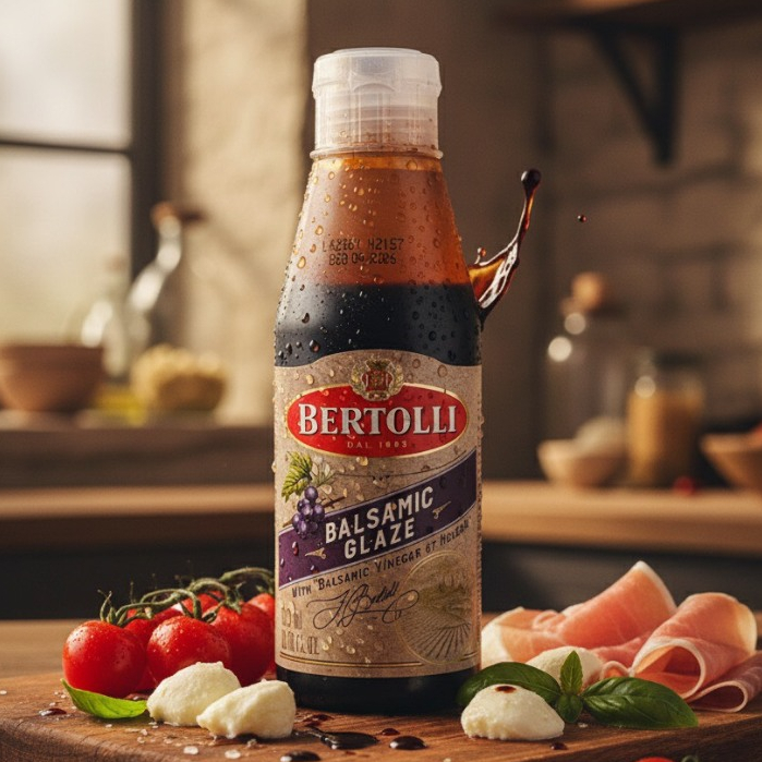 BERTOLLI Balsamic Glaze 200 ml. เบอร์ทอลลี่ บาลสามิก เกลซ