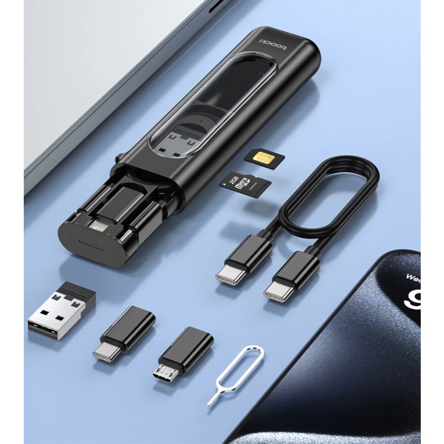 สายชาร์จอเนกประสงค์แบบชาร์จสายมัลติฟังก์ชั่น TOOL 5 in 1