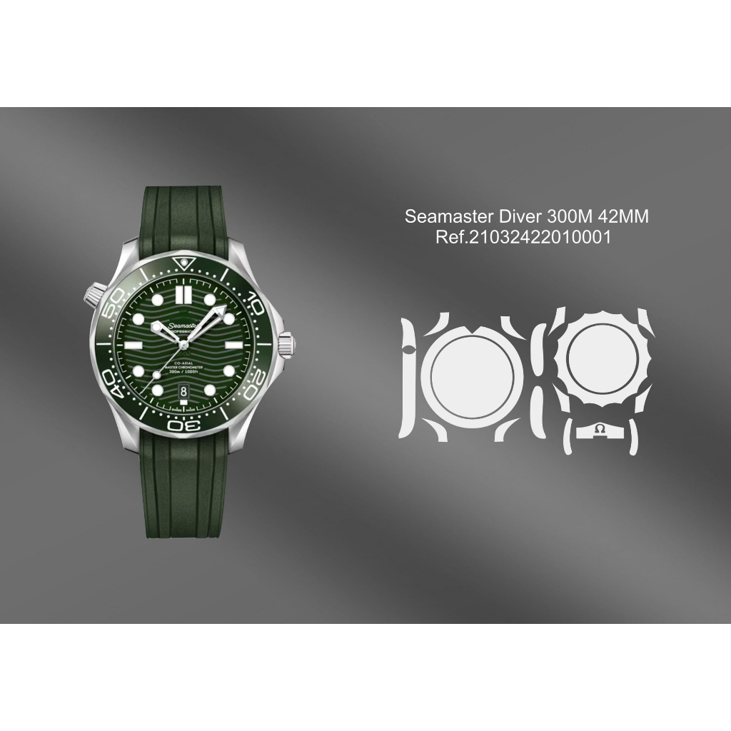 ฟิล์มกันรอยนาฬิกา Seamaster Diver 300M 42MM ติดตั้งเอง ครบชุด มีอุปกรณ์ให้ อายุการใช้งานฟิล์ม 3ปี!!