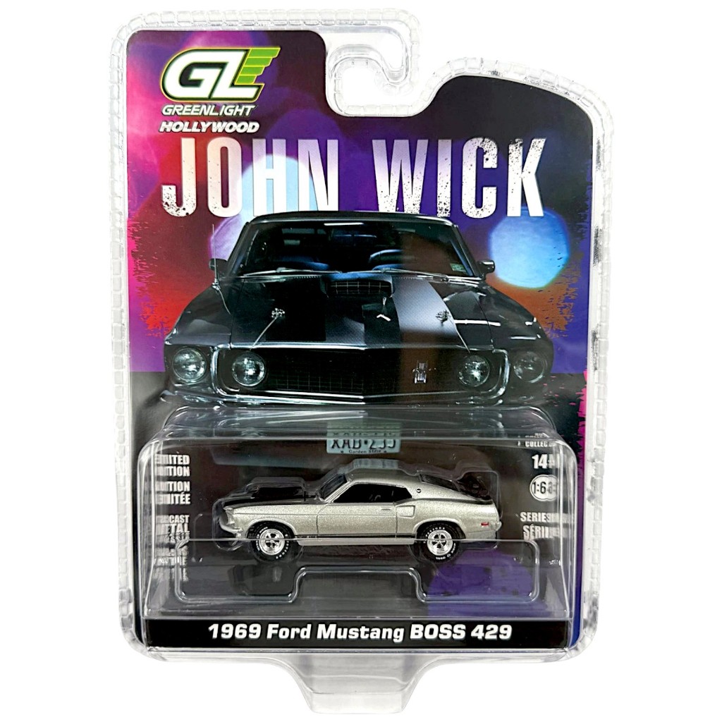 Greenlight | 1969 Ford Mustang BOSS 429 - John Wick (2014) สเกล 1/64 44780
