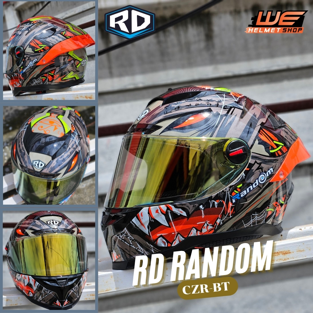 RD CZR BT (รุ่นใหม่รองรับบลูทูธ) หมวกกันน็อคเต็มใบ
