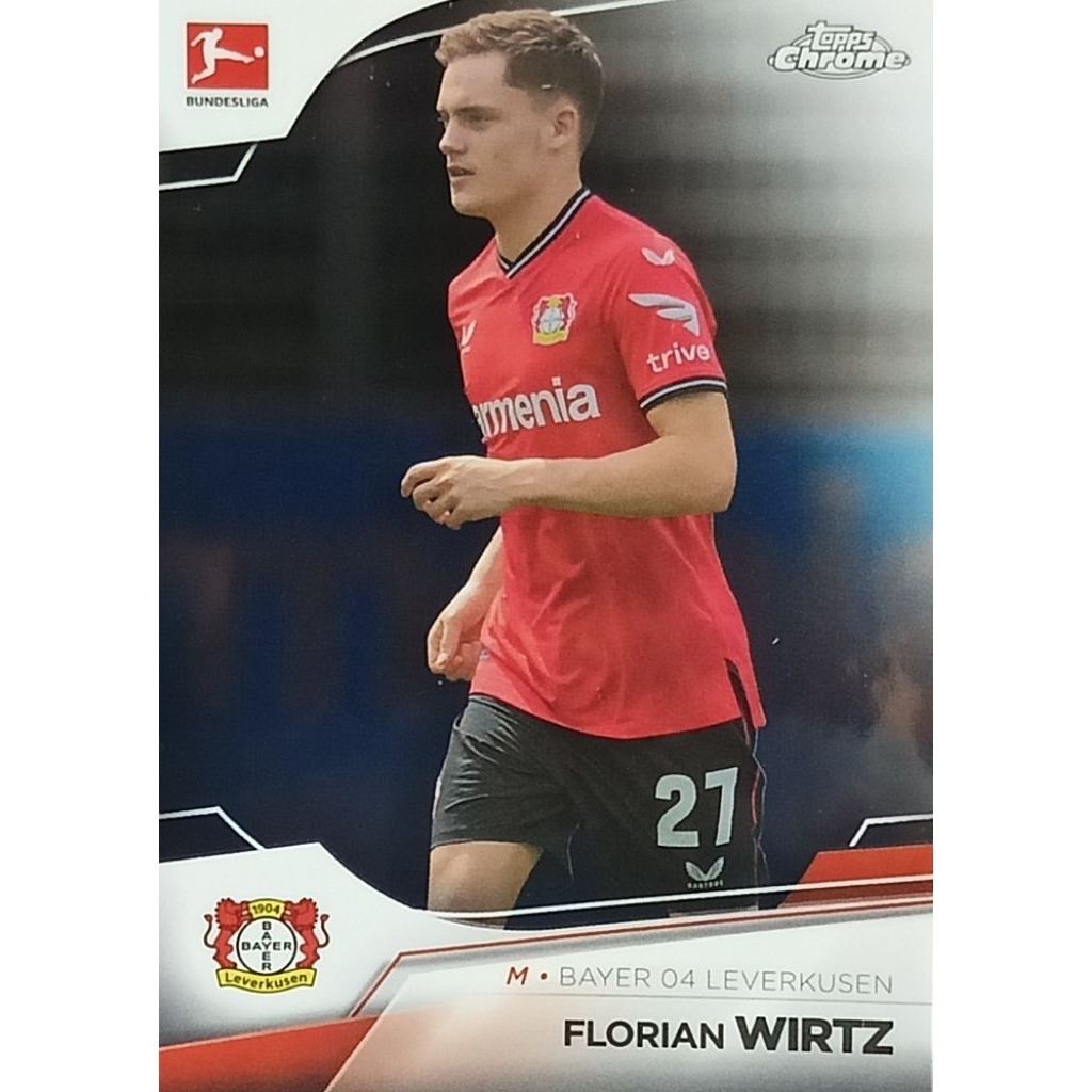 Florian Wirtz 2022-23 Topps Chrome Bundesliga Bayer 04 Leverkusen #61