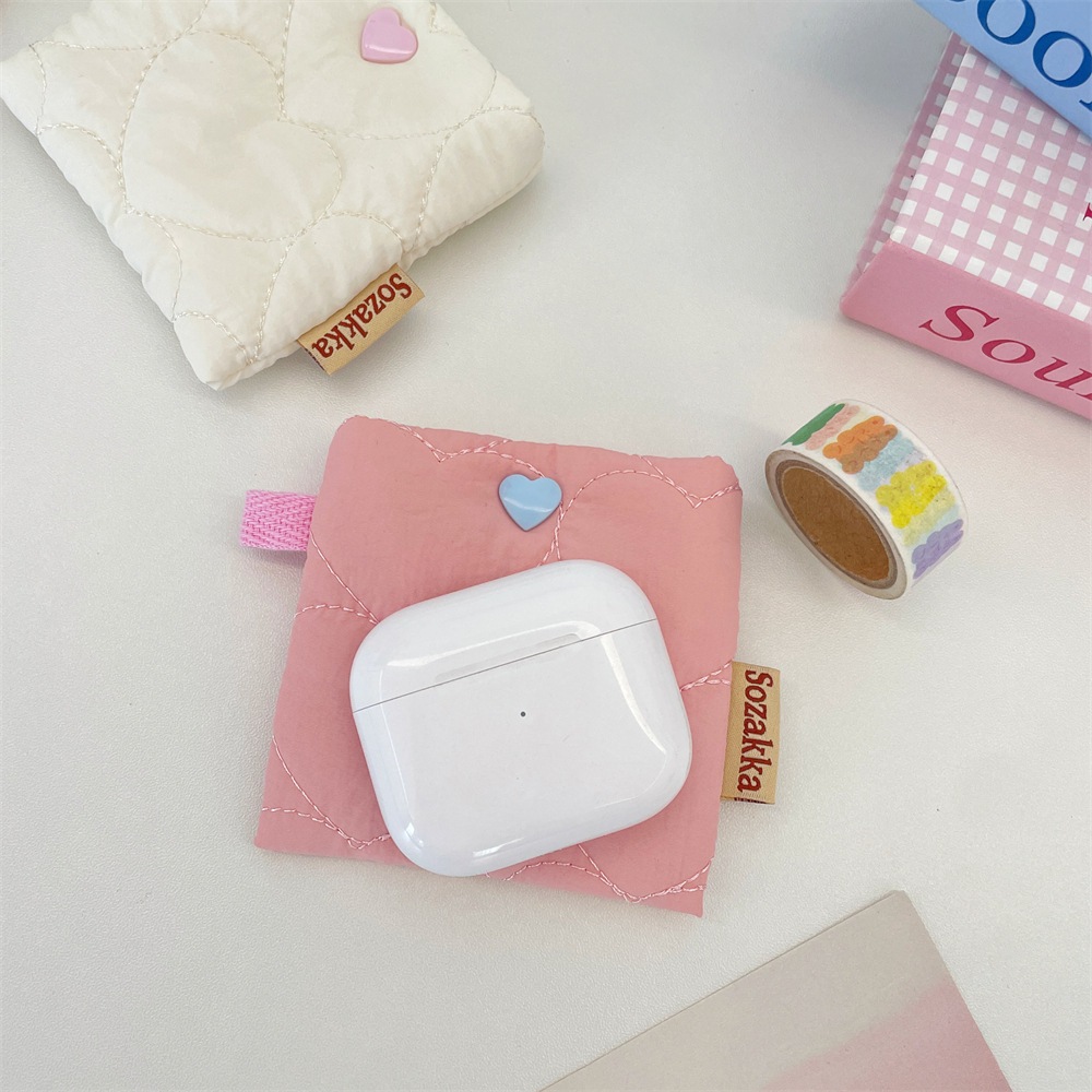 พร้อมส่ ง A73 กระเป๋าใส่AirPods ขนาดเล็ก กระเป๋าใส่หูฟังลูกไม้หวานๆ สดชื่น มาพร้อมที่คล้อง ราคา ถูกที่สุด ดีลบีเคเค แกลเลอรีภาพที่ 7