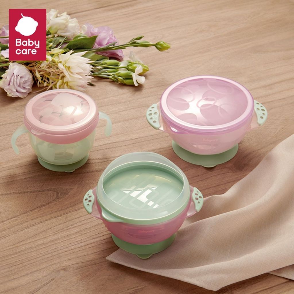 Babycare ชุดเช็ทถ้วยชามดูด วัสดุ PP ชุดชามอาหาร 3 ใบ | BC Babycare Thailand