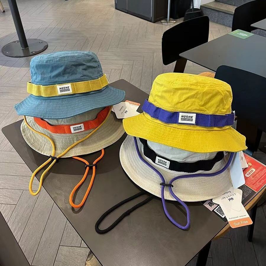 หมวกบัคเก็ต หมวกแคมป์ปิ้ง สไตล์ญี่ปุ่น ผ้าฝ้ายแท้100% แห้งเร็ว  ป้องกันแสงแดด ตกปลา และเดินป่า พร้อมส่งทันทีจากกรุงเทพฯ