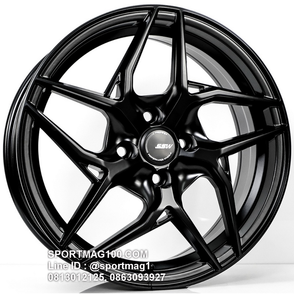 ล้อแม็กซ์ SSW S369 ขอบ16นิ้ว 4รู100 สีดำด้าน กว้าง7นิ้ว Offset38 [22492]