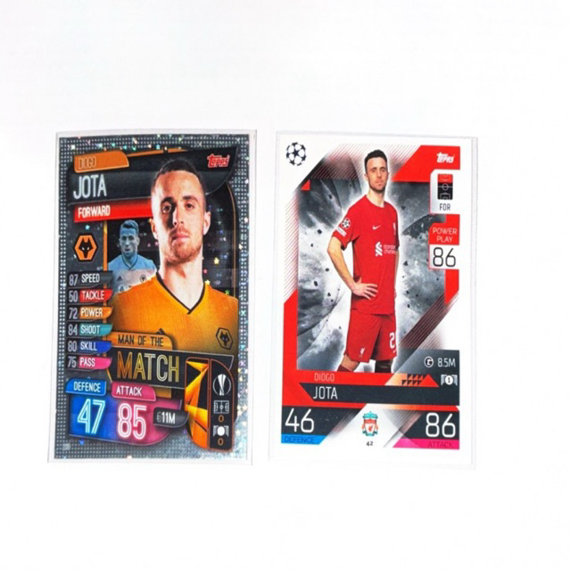 Diogo Jota – Match Attax Trading Card (Liverpool FC & Wolves Edition) 1 set ได้ 2 ใบ
