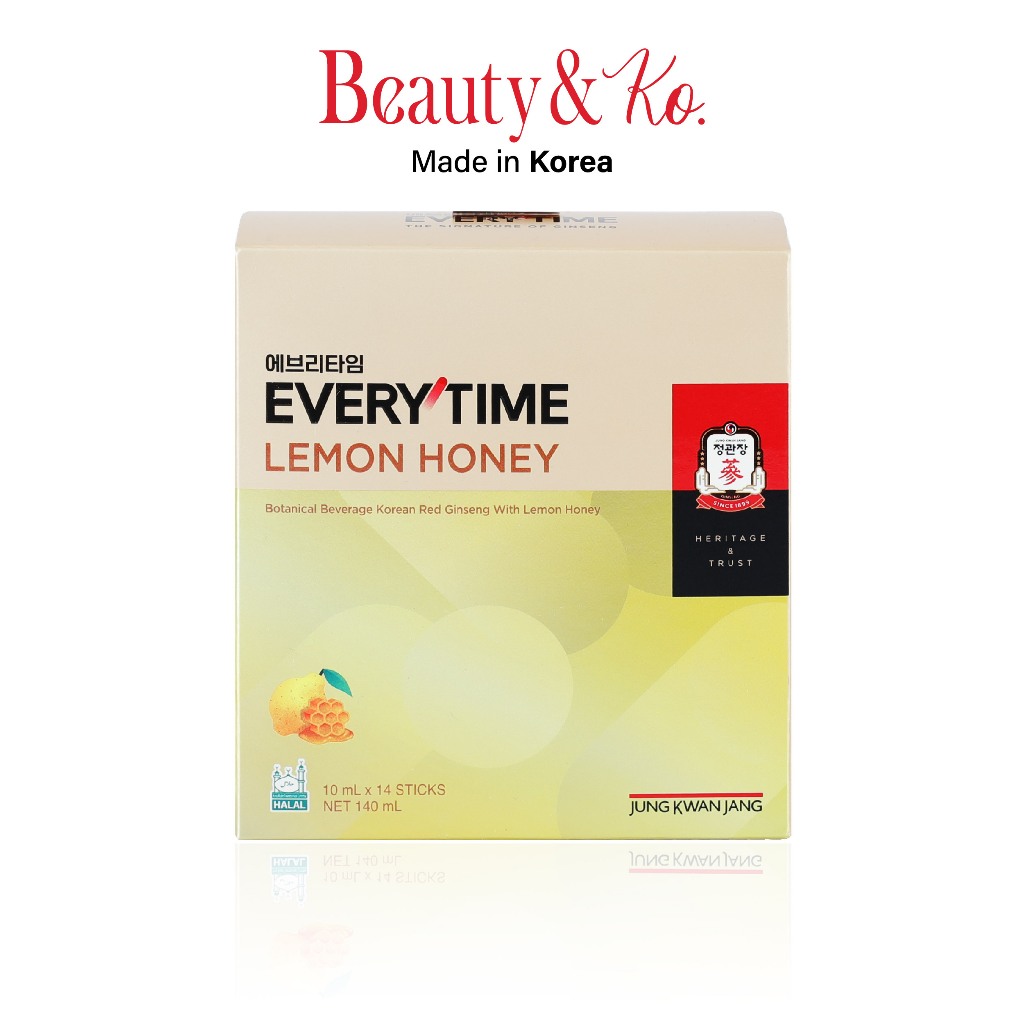 Lemon honey Jung Kwan Jang Brand โสมแดงเกาหลีผสมน้ำมะนาวเข้มข้น และน้ำผึ้ง