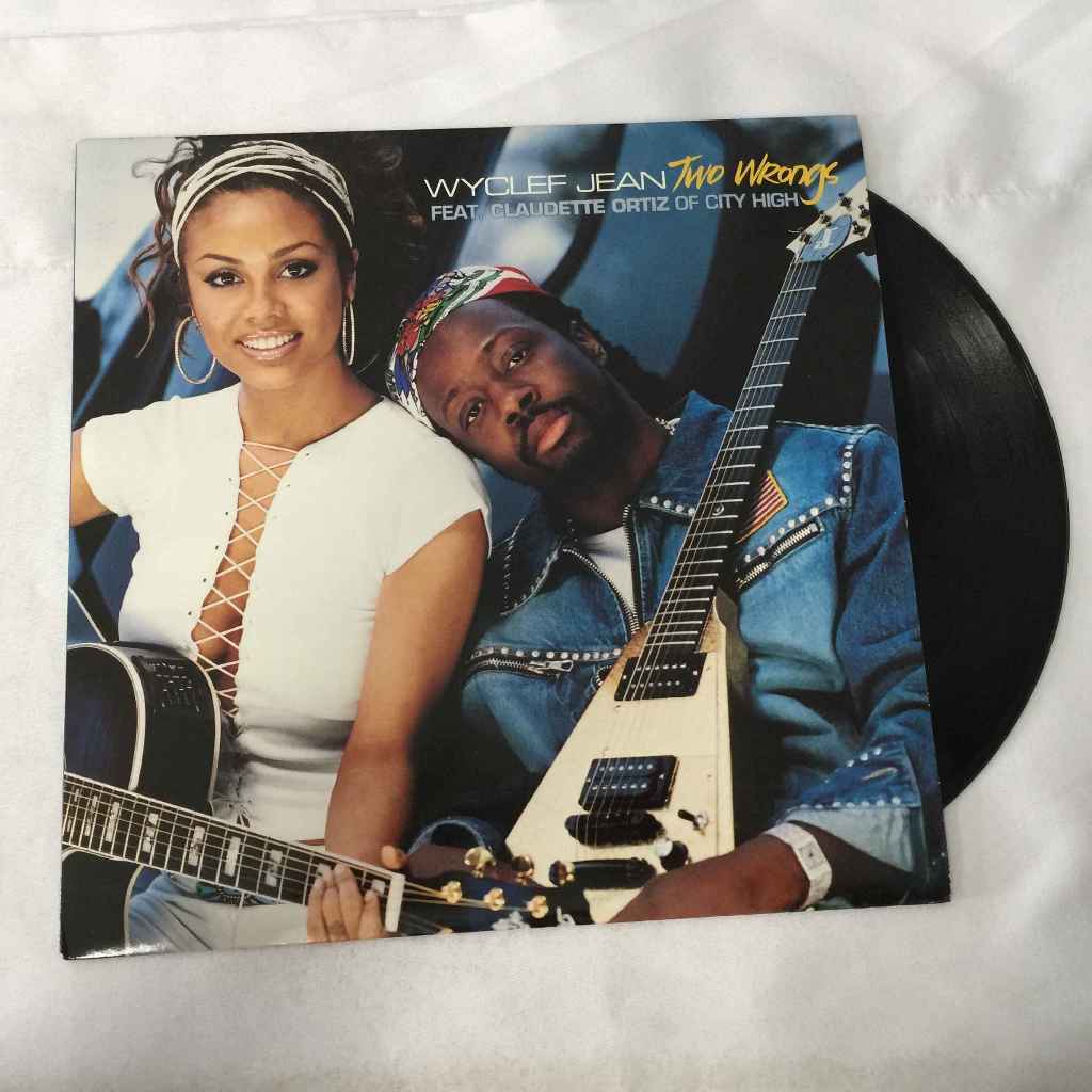 Wyclef Jean featuring Claudette Ortiz - Two Wrongs  LP ขนาด 12 นิ้ว  K30