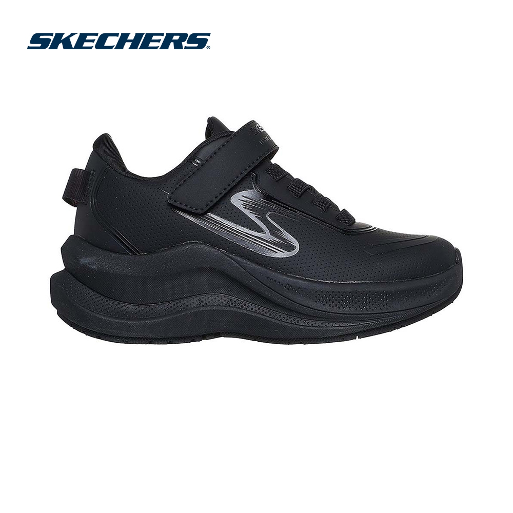 Skechers สเก็ตเชอร์ส รองเท้านักเรียนเด็กผู้หญิง Girl Max Cush Ascend Shoes - 302648L-BBK Air-Cooled Goga Mat (BTS)