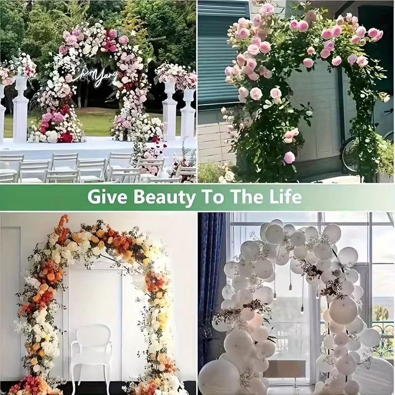 พร้อมส่ง ซุ้มไม้เลื้อย 13mm โครงเหล็ก ถอดออกได้ ขนาด 240x140x39cm ติดตั้งง่าย เหมาะสำหรับตกแต่งสวน งานแต่งงาน และพื้นที่ ราคา ถูกที่สุด ดีลบีเคเค แกลเลอรีภาพที่ 4