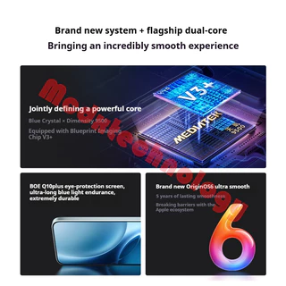 ViVO X300 Pro Dimensity 9500 6.78inch LTPO AMOLED 6510mAh 90W | สนับสนุนไทยและ Google | รับประกัน 12 เดือน