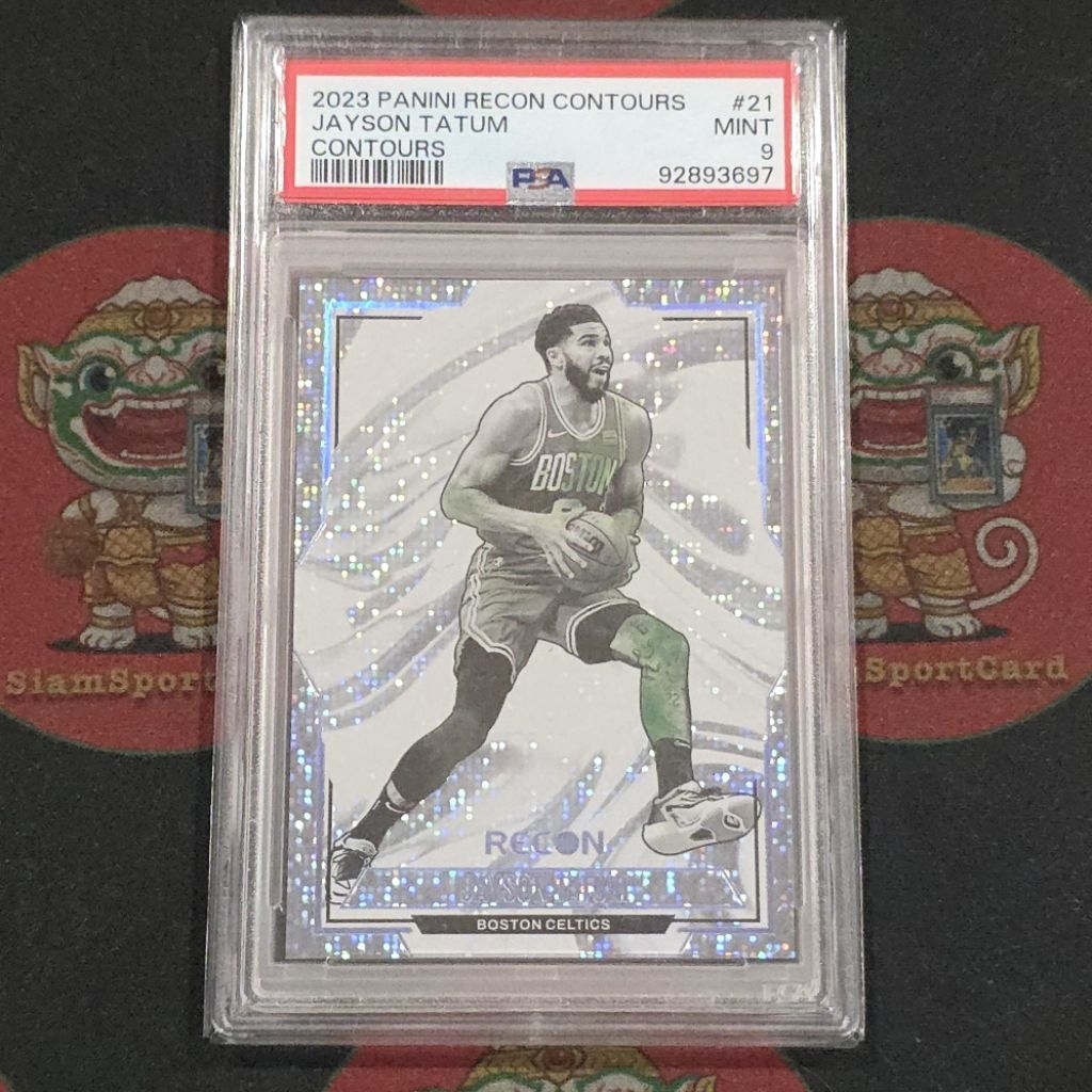 การ์ด​เกรด​ Jayson Tatum 2023 Recon​ Contours (SSP) PSA 9