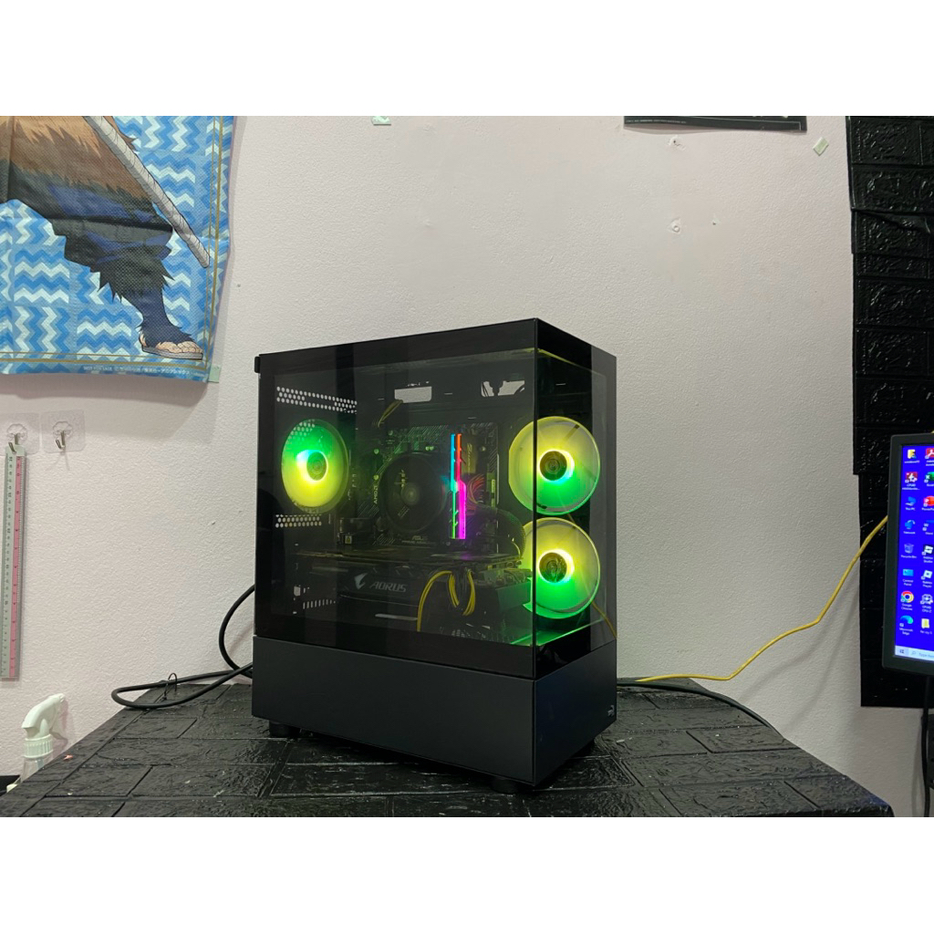 คอม pcประกอบมือสอง สเปคเกมส์ เคสตู้ปลา r7 5700g gtx1080 คุ้มมาก