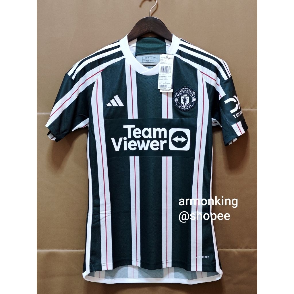 🟢⚪ เสื้อฟุตบอลแมนยู ชุดเยือน 2023/24 เกรดแฟนบอล HR3675 Manchester United 23/24 Away Jersey เสื้อบอล 