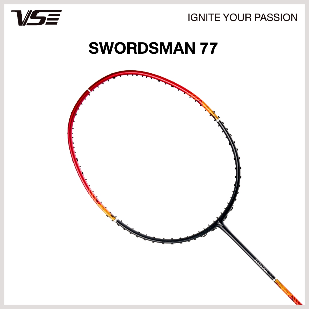 VS ไม้แบดมินตัน รุ่น SWORDSMAN77 5U แถมกริปคละสี+เอ็น+ซอง *ขึ้นเอ็น กรุณากดที่ตัวเลือกขึ้นเอ็นเท่านั