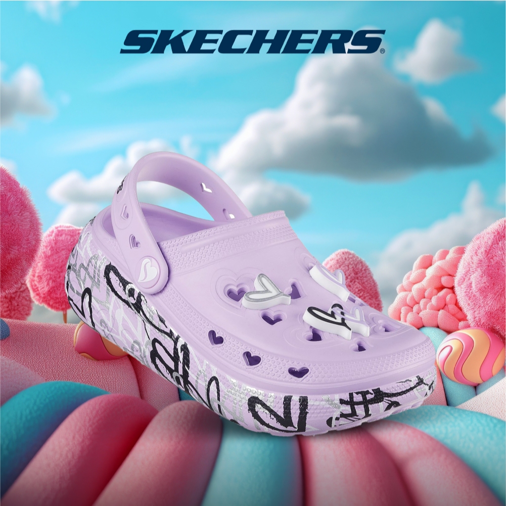 Skechers สเก็ตเชอร์ส รองเท้าเด็กผู้หญิง Girls Cutie Pops Love Pop Shoes - 314093L-LAV