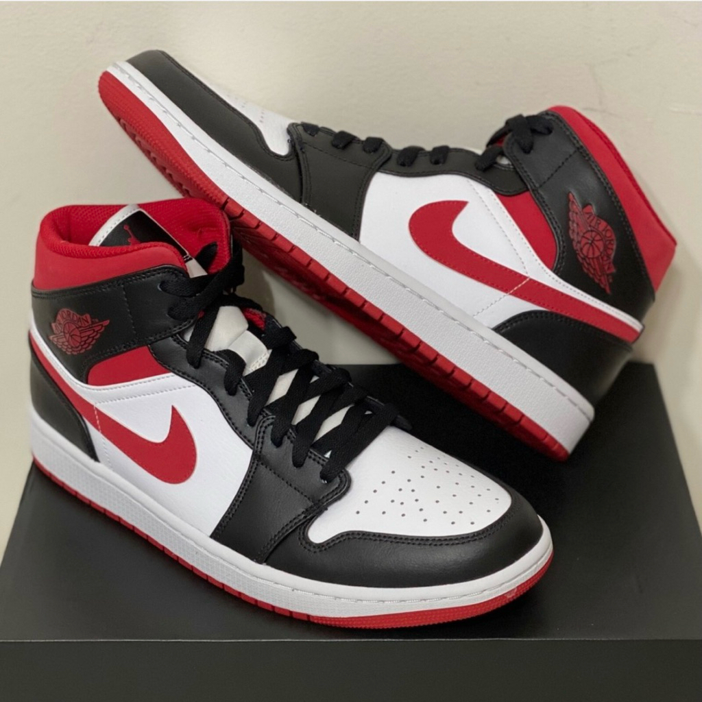 รองเท้า Air Jordan 1 Mid สีน้ำตาล สำหรับผู้หญิง รุ่น AJ1 แบบหุ้มข้อ